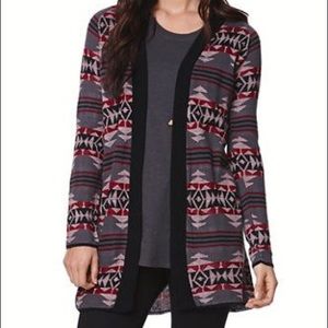 LA Hearts Tribal Print Cardigan
